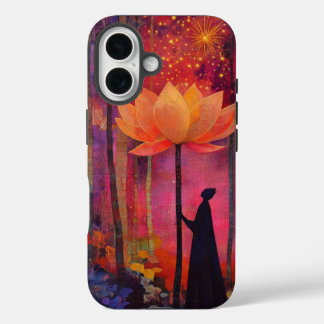 Lotus flower and angelic iPhone 16 case