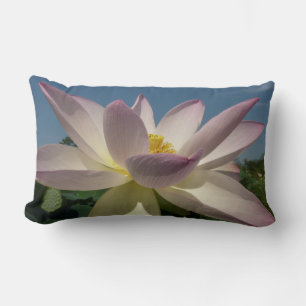 Lotus Flower and Blue Sky I Lumbar Cushion