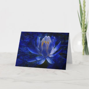 Lotus flower and its meaning card
