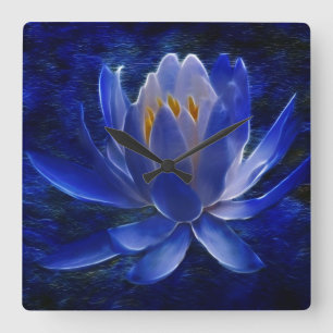 Lotus flower and its meaning square wall clock