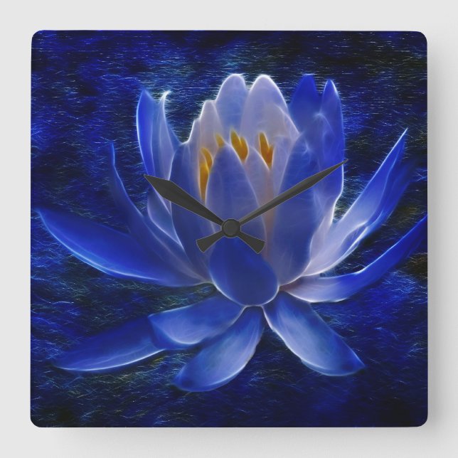 Lotus flower and its meaning square wall clock (Front)