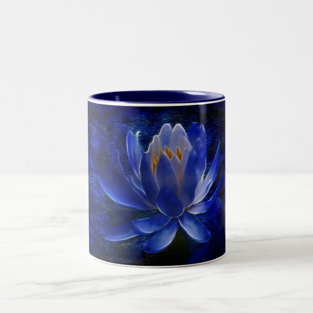 Lotus flower and its meaning Two-Tone coffee mug (Center)