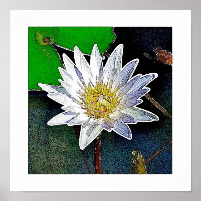 LOTUS FLOWER ART POSTER (Front)