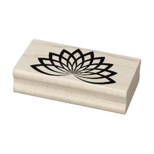 lotus flower art stamp