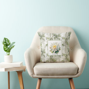 Lotus Flower Bamboo Cushion