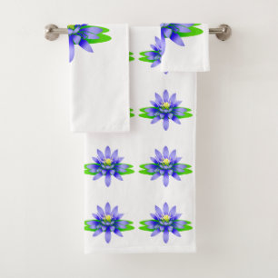 Lotus Flower Bath Towel Set
