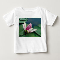 Lotus Flower Blossom Baby Jersey T-Shirt, White