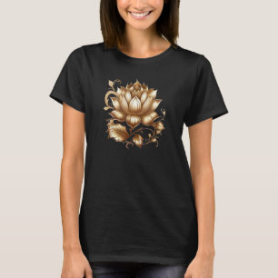 Lotus flower Buddhism spiritual symbol yoga namast T-Shirt