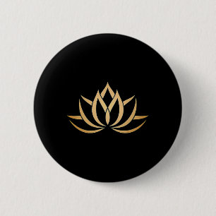 Lotus, Flower, Buddhism Spirituality Namaste Enlig 6 Cm Round Badge