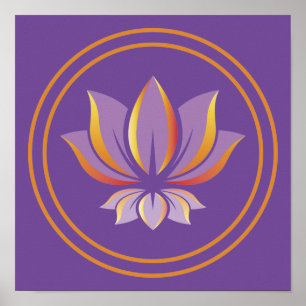 Lotus Flower Buddhism Zen Spirituality Poster