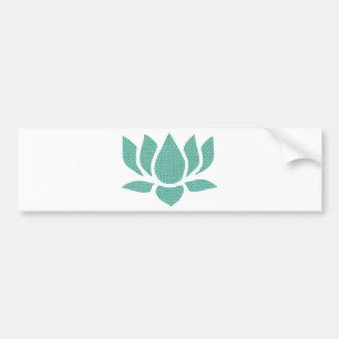 lotus flower bumper sticker
