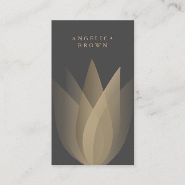 Lotus Flower Business Card (Front)