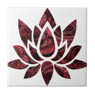 Lotus Flower Ceramic Tile
