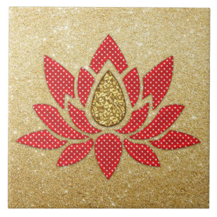 Lotus Flower Ceramic Tile