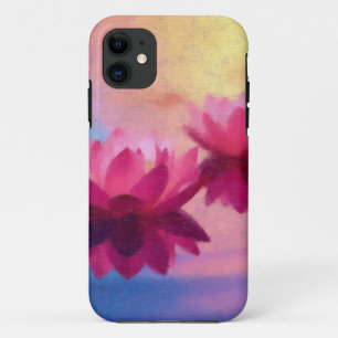 Lotus Flower Colorful Abstract Digital Painting iPhone 11 Case