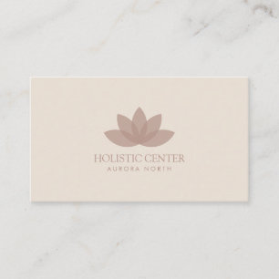 Lotus Flower Custom Name Yoga Business Card