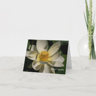 Lotus Flower, Deepest Sympathy Card