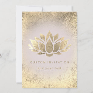 lotus flower design invitation