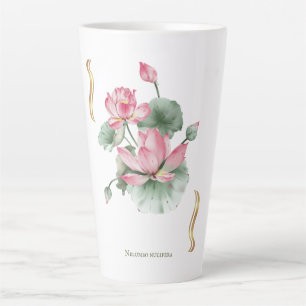 Lotus Flower Design  Latte Mug
