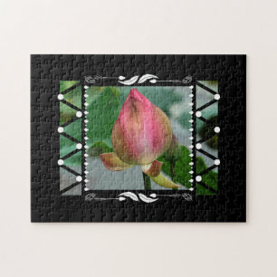 Lotus Flower Floral Geometric Jigsaw Puzzle