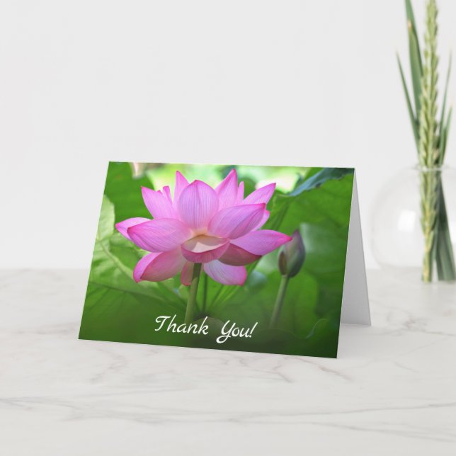 Lotus flower greeting card (Front)