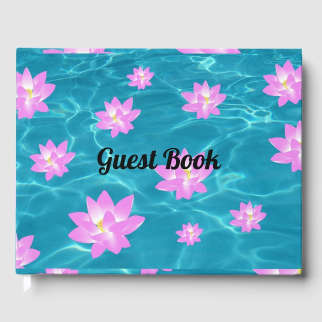 Lotus Flower Guest Book (Front)