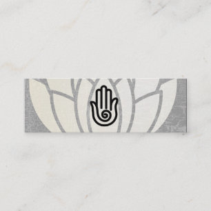 Lotus Flower Hand Yoga Mini Business Card