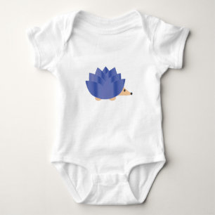 Lotus Flower Hedgehog Baby Bodysuit