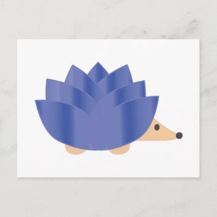 Lotus Flower Hedgehog Holiday Postcard