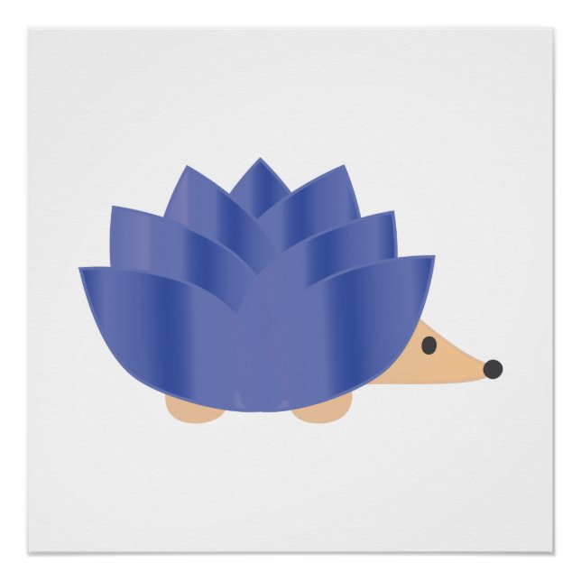 Lotus Flower Hedgehog Poster (Front)