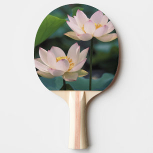 Lotus flower in blossom, China Ping Pong Paddle