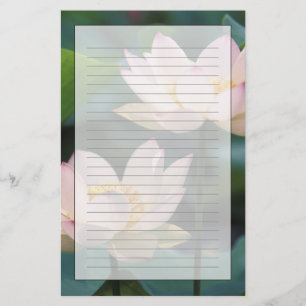 Lotus flower in blossom, China Stationery