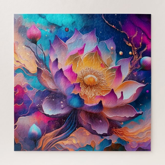 Lotus Flower Jigsaw Puzzle (Vertical)