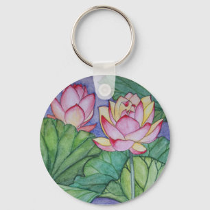 Lotus Flower Keychain