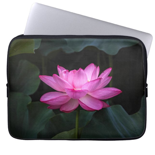Lotus Flower Laptop Sleeve (Front)