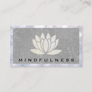 Lotus Flower Logo Boke Business Card