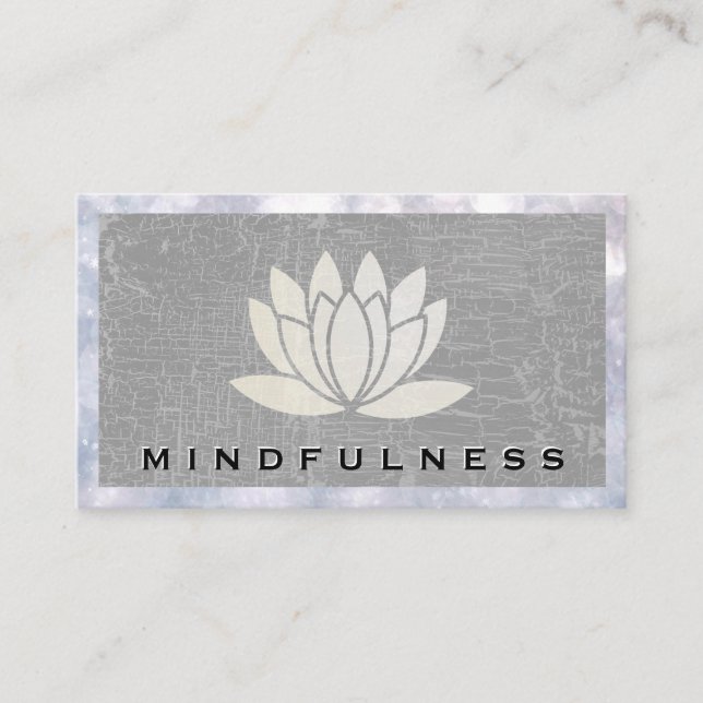 Lotus Flower Logo | Boke Business Card (Front)