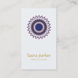 Lotus Flower Logo Healing Therapy Yoga Holistic Business Card