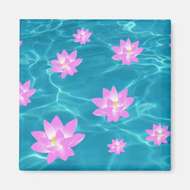 Lotus Flower Magnet (Front)