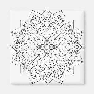 Lotus Flower Mandala Magnet