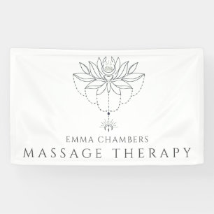 Lotus Flower Massage Therapist Business  Banner