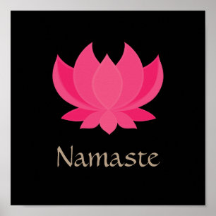 Lotus Flower Meditation Poster