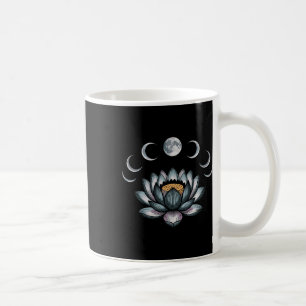 Lotus Flower Moon Phases Zen Yoga Lover Spiritual Coffee Mug