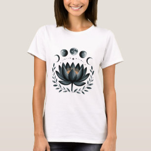Lotus Flower Moon Phases Zen Yoga Lover Spiritual T-Shirt