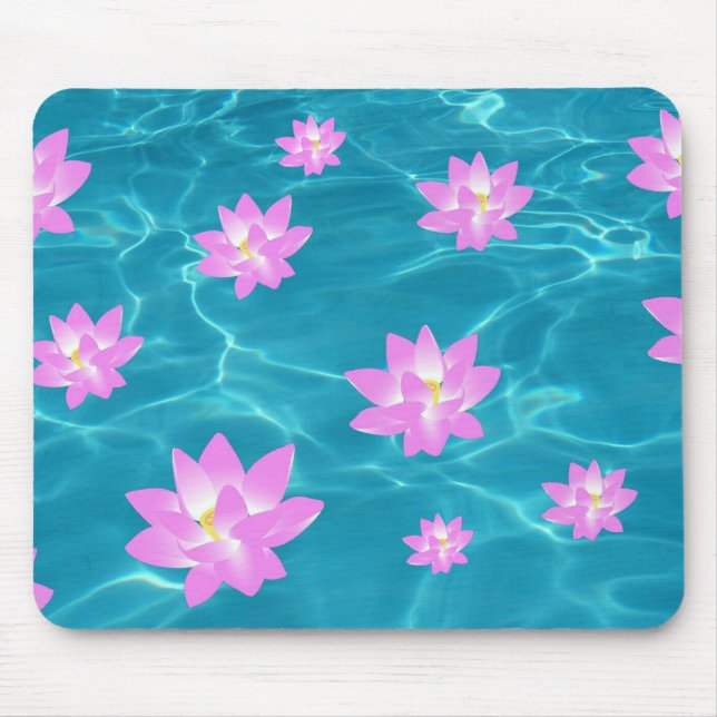 Lotus Flower Mouse Pad (Front)