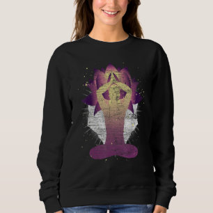 Lotus Flower Namaste Spiritual Meditation Yogi Yog Sweatshirt