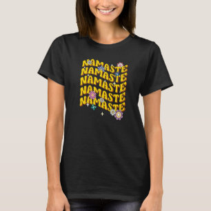 Lotus Flower Namaste Yoga Retro Meditation 1 T-Shirt