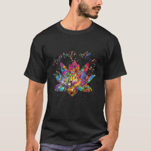 Lotus Flower Namaste Yoga Watercolor Meditation Ze T-Shirt