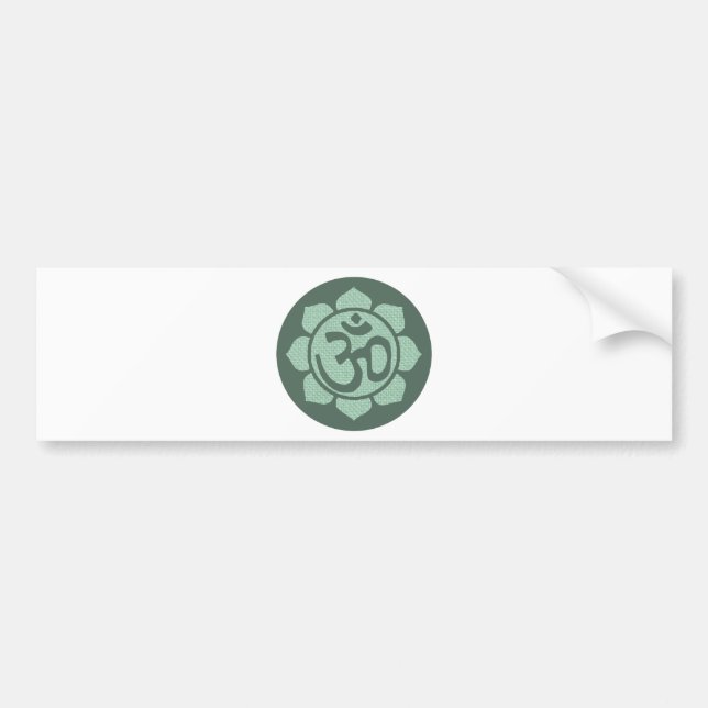 lotus flower ohm bumper sticker (Front)