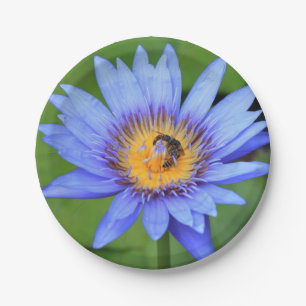 Lotus flower paper plate